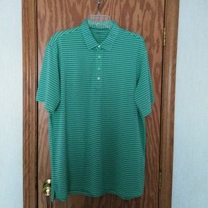 Johnnie-O X-Large Mens Green Blue Stripe Polo